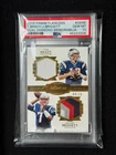 2016 Flawless Gold Diamond #/10 Pop 2 Tom Brady Brissett RC GU Patch PSA 10