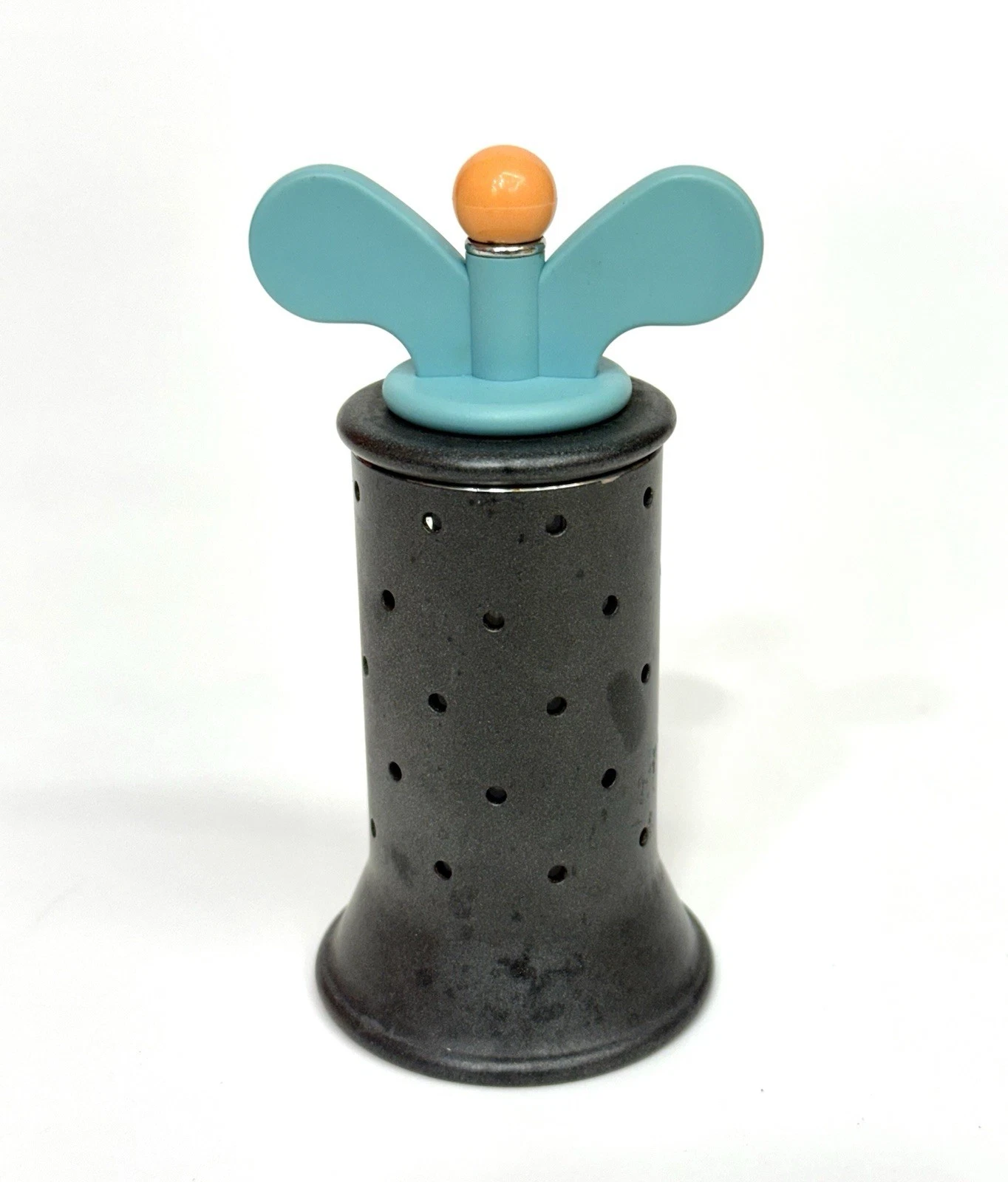 Alessi Peugeot Italy Pepper Mill Grinder Black Teal Memphis Style 5 Inch Art