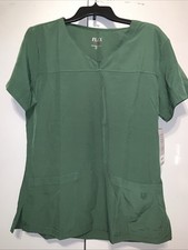 Flex Core Scrub Top Uniform Willow Color Size L Large