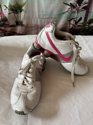 Nike NZ Shox 2008 Pink And White Running Shoes Sneakers Size 10 Women s