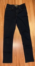 Women  s LEVI  S Classic Mid Rise Skinny Blue Stretch Jeans, Size 28 6 