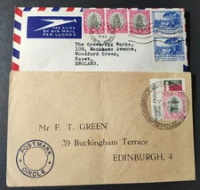 UNION OF SOUTH AFRICA 1940's MAIL TO ENGLAND (F)