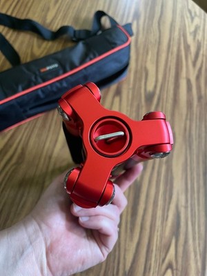 MeFoto RoadTrip A1350Q1 Aluminum Travel Tripod Monopod Ball Head Red Case