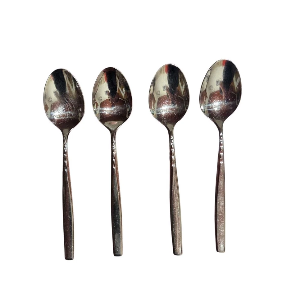 WMF Cromargan Cucchiai London Serie 4 Pezzi Usati Design Moderno - Immagine 3 di 3