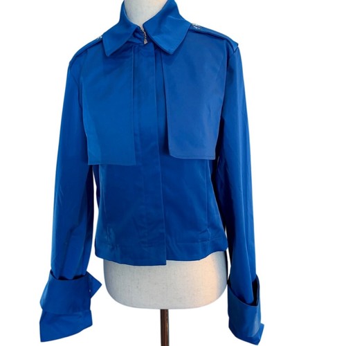 NWOT Black History Month TARGET Cropped Light Jacket Lined '22 Blue Small - Picture 1 of 8