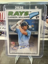 2026 Topps Heritage Carson Williams REAL ONE AUTO On-Card Autograph Rays RC