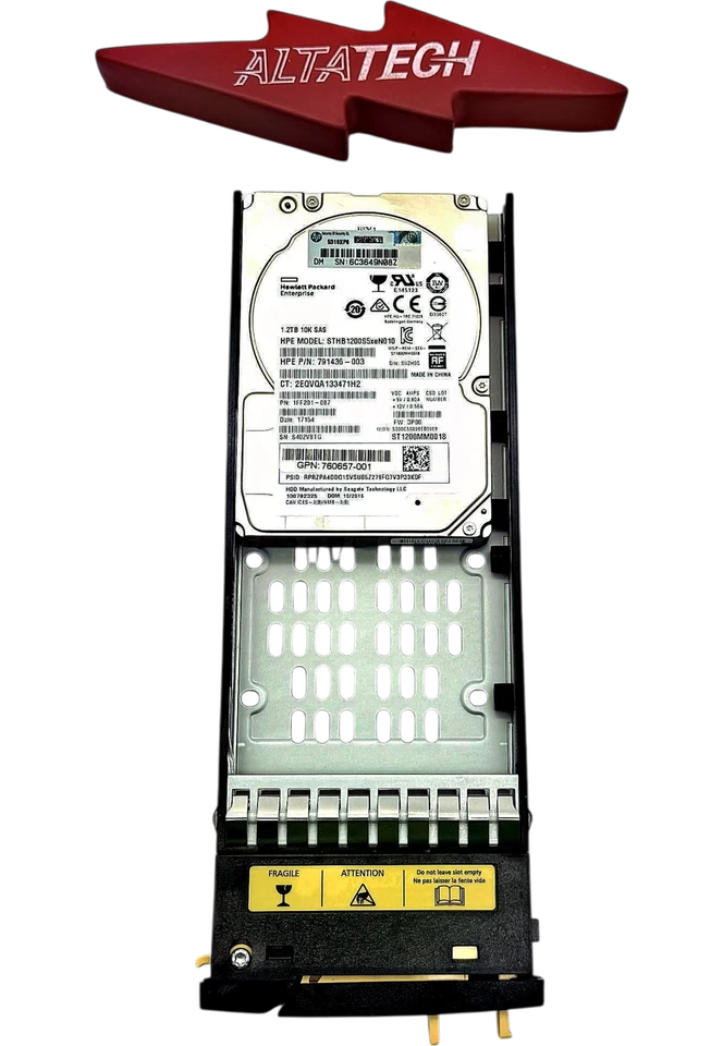HP 840457-001 1.2TB 6G 10K SFF SAS HDD (M6710) Hard Disk Drive - Image 3 of 4