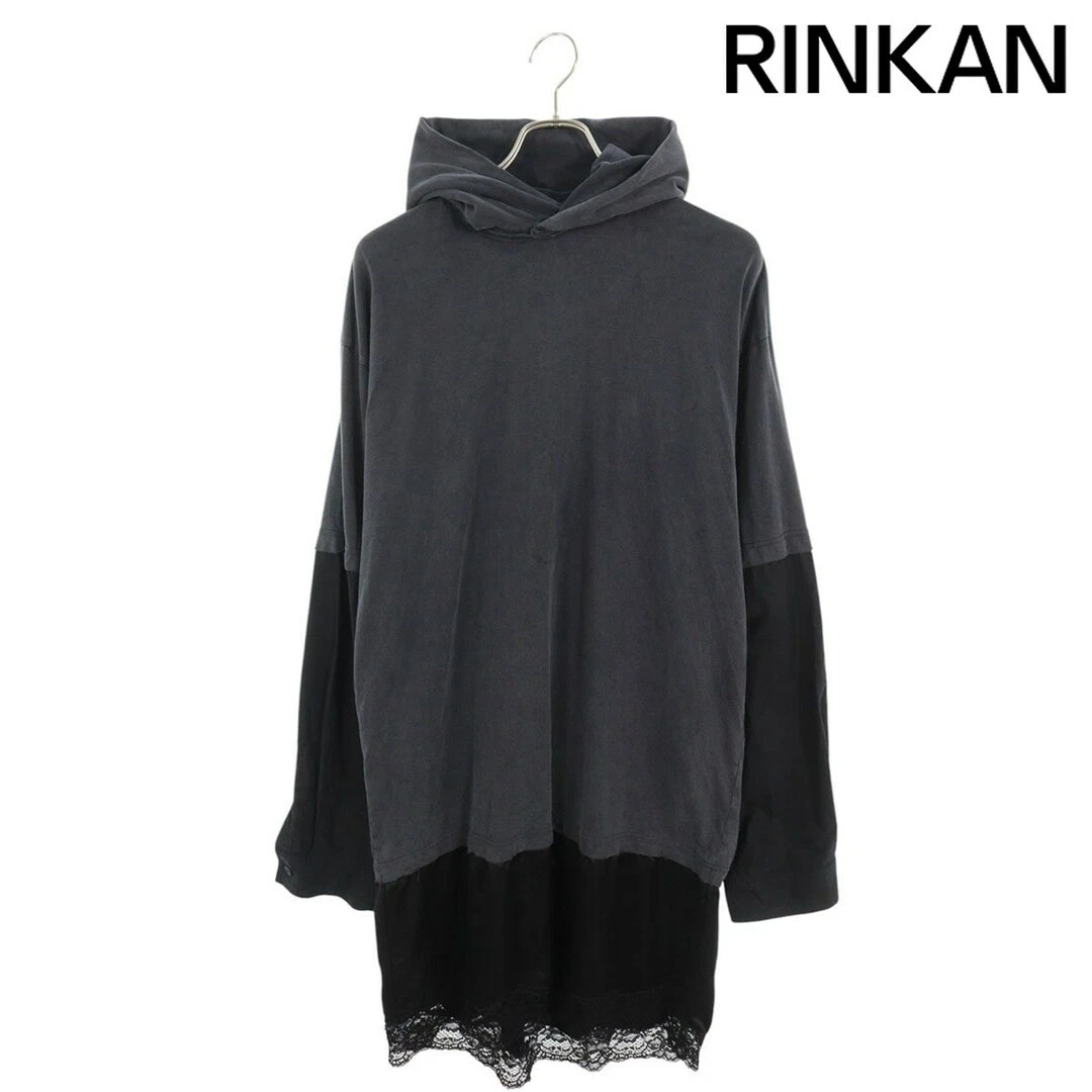 Balenciaga 744728 TOVG6 abito pullover pizzo alterato felpa con cappuccio donna XS usat