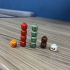 LEGO Monster Head pour figurine lot x 12 vert, rouge, marron, orange + blanc