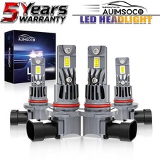 For Buick Regal 1996-2004 4x LED Headlights Kit 9005+ 9006 High Low Beam 48000LM