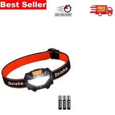 Adjustable Angle LED Head Torch - Lightweight & Battery Powered for Adventurers