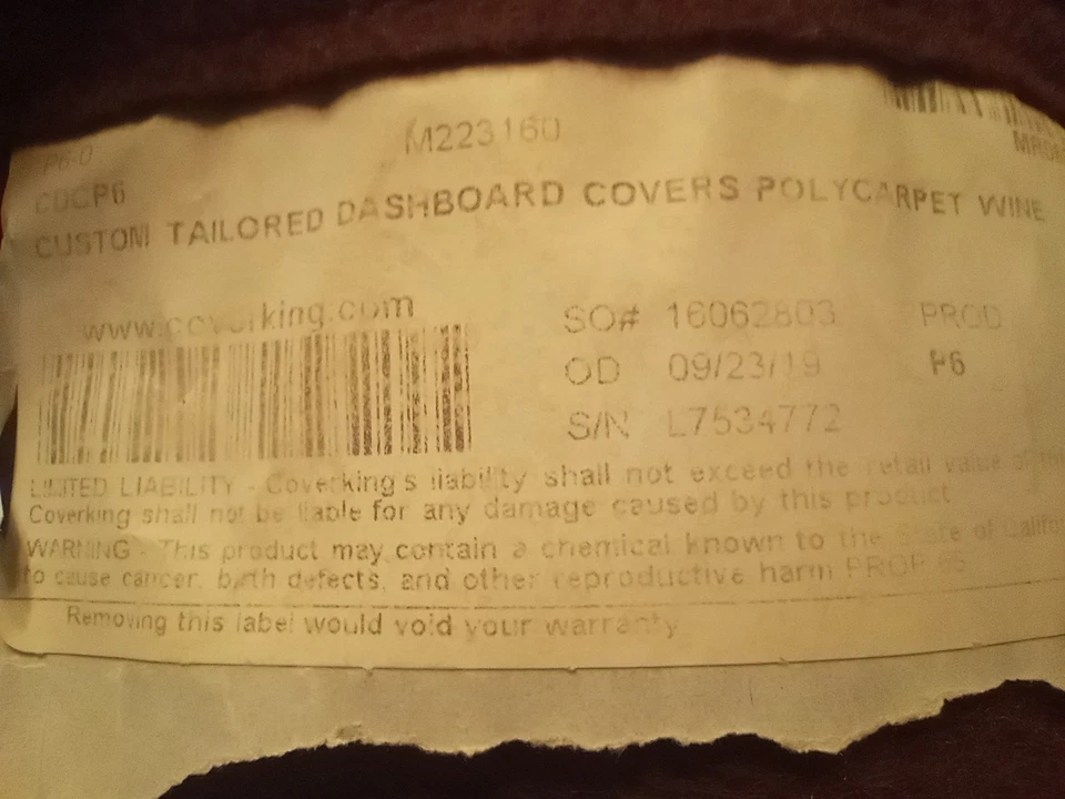 Mercury Grand Marquis Dash Cover - Image 3 of 3