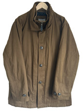 Samuel Windsor Men's Size L Large Brown Showerproof Full Zip Casual Jacket Coat