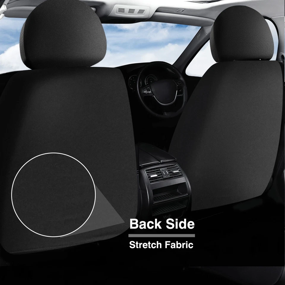 For Toyota Auto Car Seat Cover Full Set Leather 5-Seat Front Rear Protector - Image 4 of 4