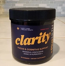 Clarity by PlusHlth - Focus & Cognitive Support - Cherry Plum Flavor, 30 Count