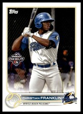 2022 Topps Pro Debut Christian Franklin Myrtle Beach Pelicans #PD-144