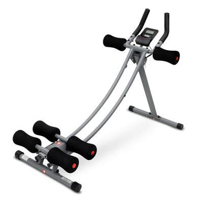 Ab Abdominal Exercise Machine Roller Waist Trainer with Elbow Support Foldable