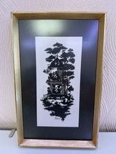 Bjørn Wiinblad Framed Litography 30x18.5cm