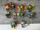 TMNT Teenage Mutant Ninja Turtles Vintage Lot Of 10 Figures w/accessories