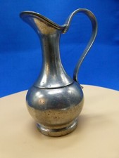 Pewter jug, small heavy, unidentified touch mark, free delivery