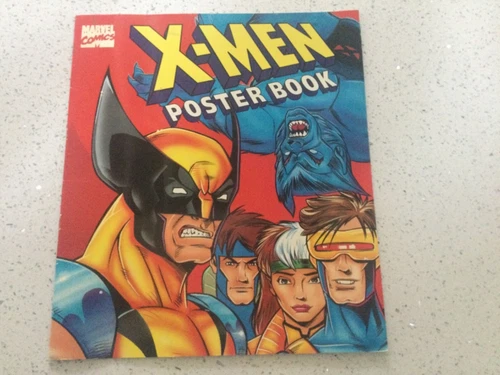 Vintage 1994 Marvel Comics X-Men Posters Book- Good Condition - No missing pages
