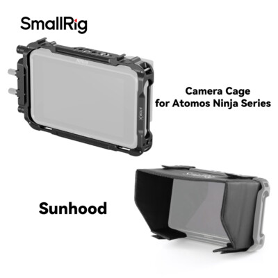 SmallRig Cage/Hook-and-Loop Attachment Sunhood for Atomos Ninja V Monitor - 2209