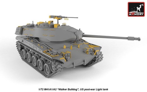 Armory Models AR72412 Scale 1:72 M41A1/A2 Walker Bulldog US post-war Light tank - Picture 21 of 24