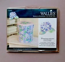 Wallies 25 Hydrangea Motif Pre Pasted Die-Cut Wallpaper Flowers  Decor or Crafts