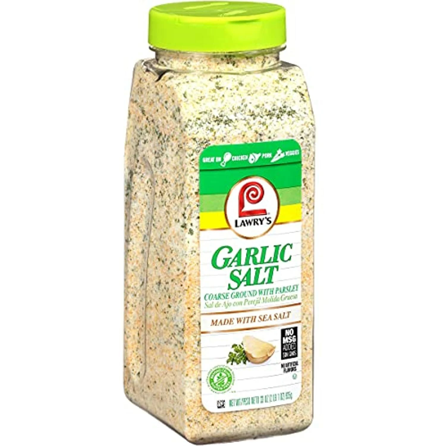 Lawry's Coarse Ground Garlic Salt With Parsley, 33 oz
Opens in a new window or tab