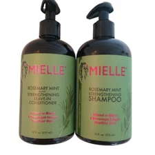 Mielle Rosemary Mint Nourishing Strengthening Shampoo & Conditioner 12oz Each