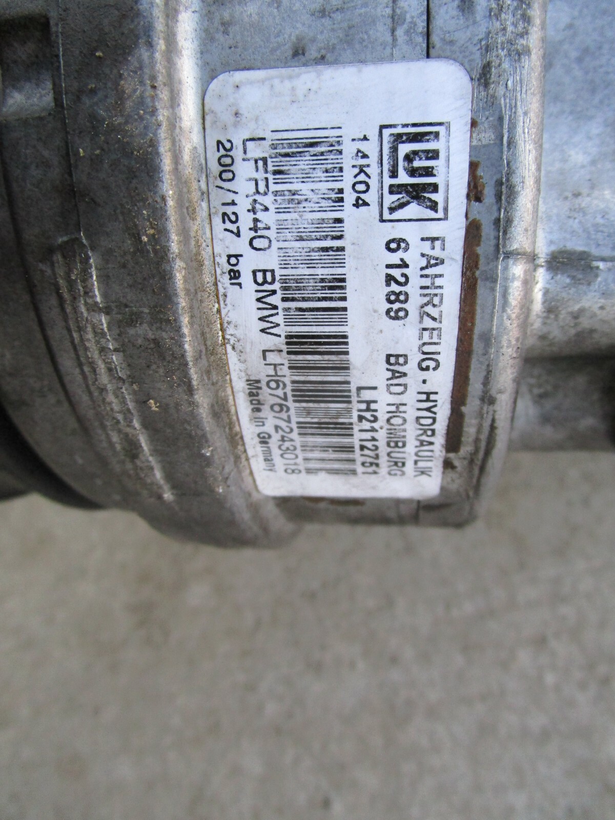 04 05 BMW 645ci e63 Coupe Power Steering Pump LUK RWD OEM F3 | eBay