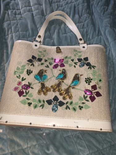 vintage enid collins jeweled bag - image 1