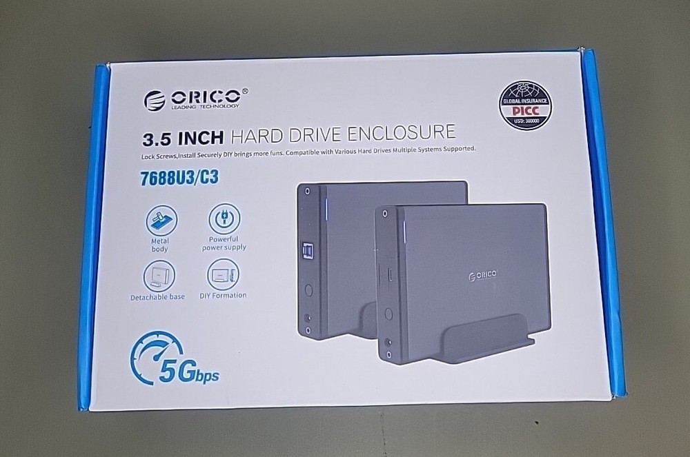 orico 3.5inch hard drive enclosure