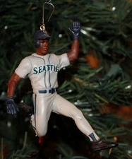 Ken Griffey, Jr. Seattle Mariners 4" Christmas Tree Ornament Baseball Slide Pose