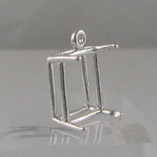 PRE-NOTCHED EMERALD CUT FACETED DANGLE SILVER EARRING/PENDANT 7X5-25X18 HANDMADE