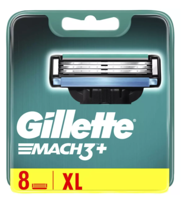 Pack XL 8 Lames Gillette Mach3 Sensitive - Recharges Rasoir Homme - Original