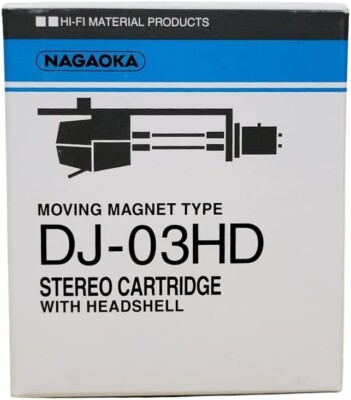 Nagaoka DJ-03HD MM Type Stereo Cartridge with Head Shell for