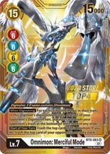 Omnimon: Merciful Mode 2023 Store Top 4 Foil - BT9-083 NM - Digimon TCG