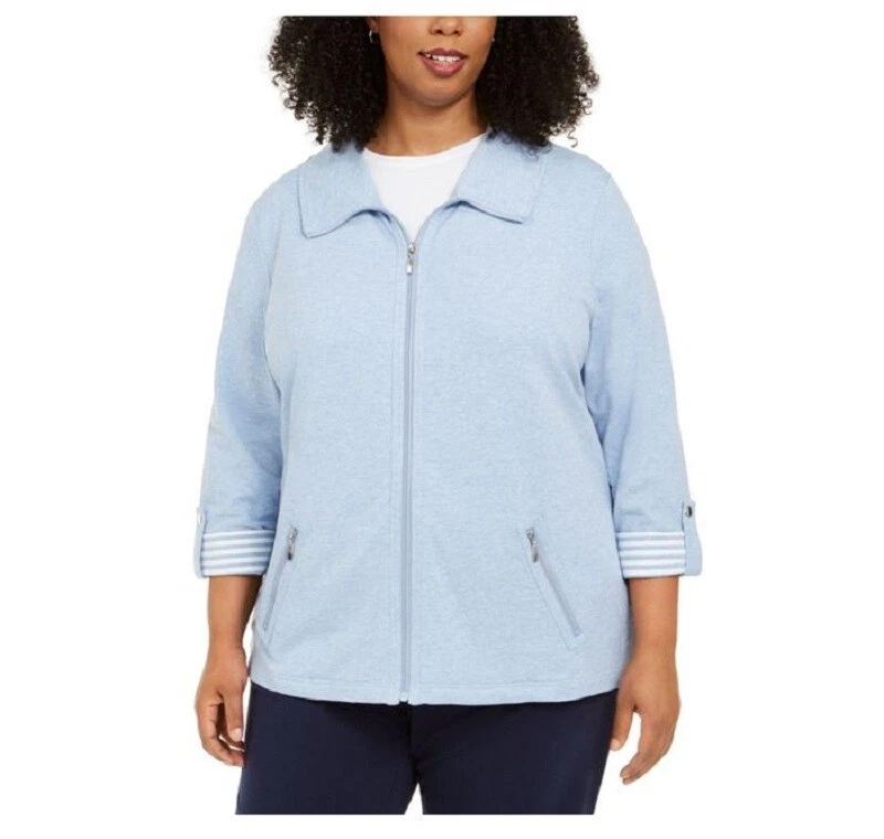 Karen scott zip up jacket sale