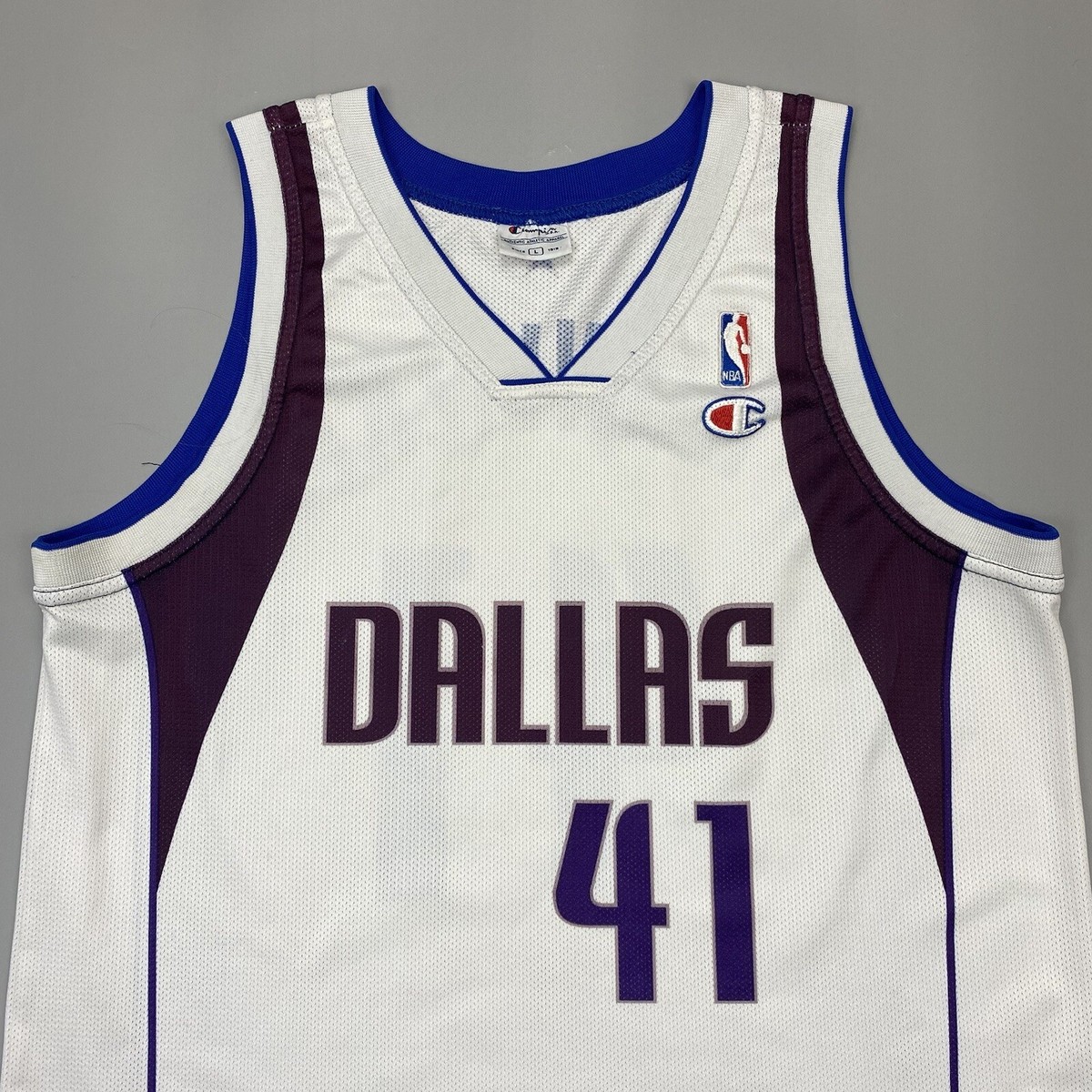 刺繍‼️ NBAユニフォーム Dallas Mavs Dirk Nowitzki Dallas Mavericks Dirk Nowitzki Champion NBA Basketball