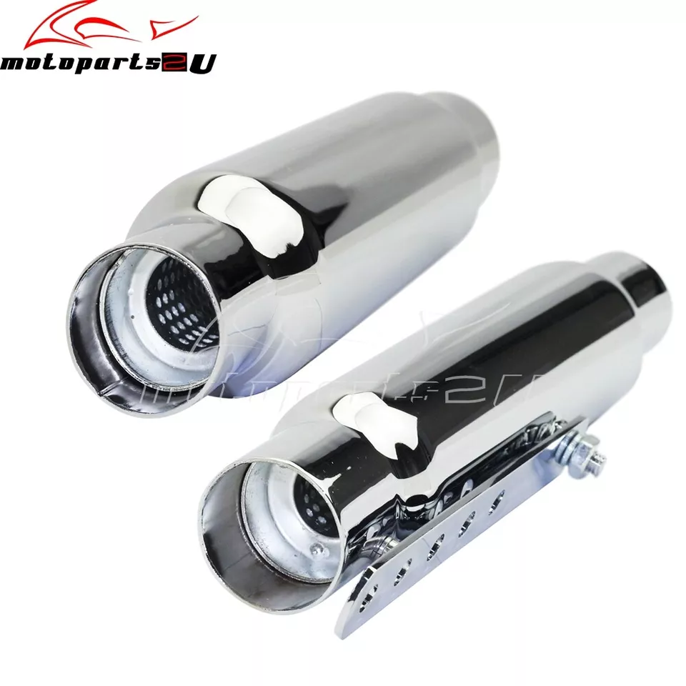 Короткие мегафонные глушители выхлопные трубы мотоцикл для труб 1 1/2 дюйма или 1 3/4 дюйма - Изображение 4 из 4