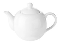 Teekanne Porzellankanne Kaffeekanne Porzellan Weiß 1100 Ml Fassung