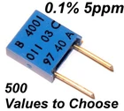 0.1% 5ppm 0.5W Very High Precision Vishay SFERNICE Foil resistor values:... 100K
