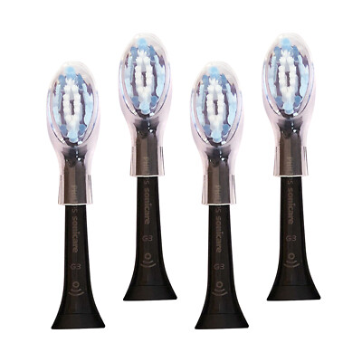 4x Philips Sonicare DiamondClean Smart G3 Gum Care Brush Heads | Black | No Box
