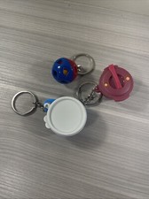 Tupperware Keychain Set of 3 Mini Shape-o-Toy, Micro Pressure, Thats-a-Bowl New 