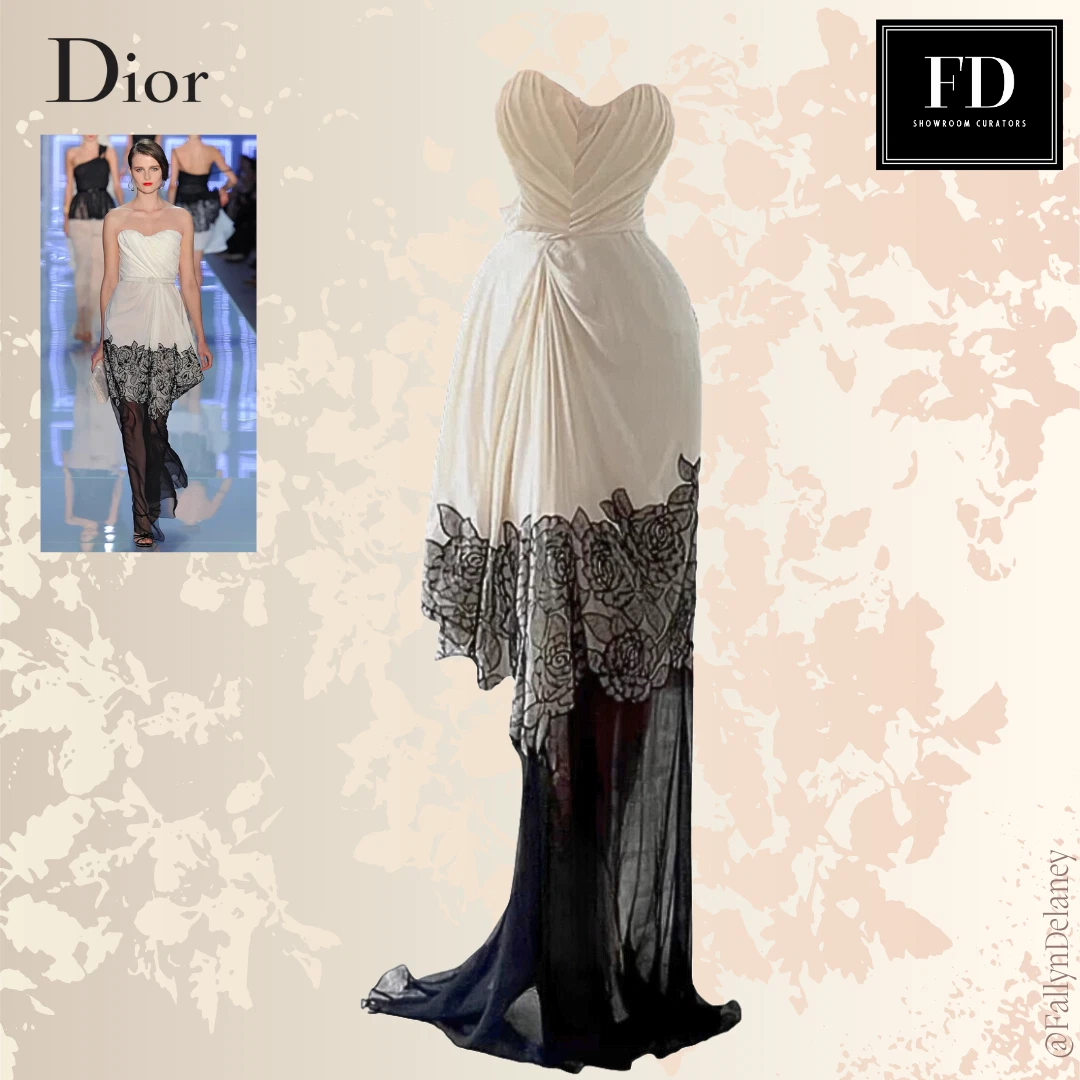 Abito da sera Christian Dior vintage primavera estate 2012 taglia 38FR