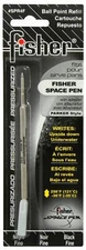 Fisher Space Pen Refill SPR4F Pressurized Cartridge Black Ink Fine Point Genuine