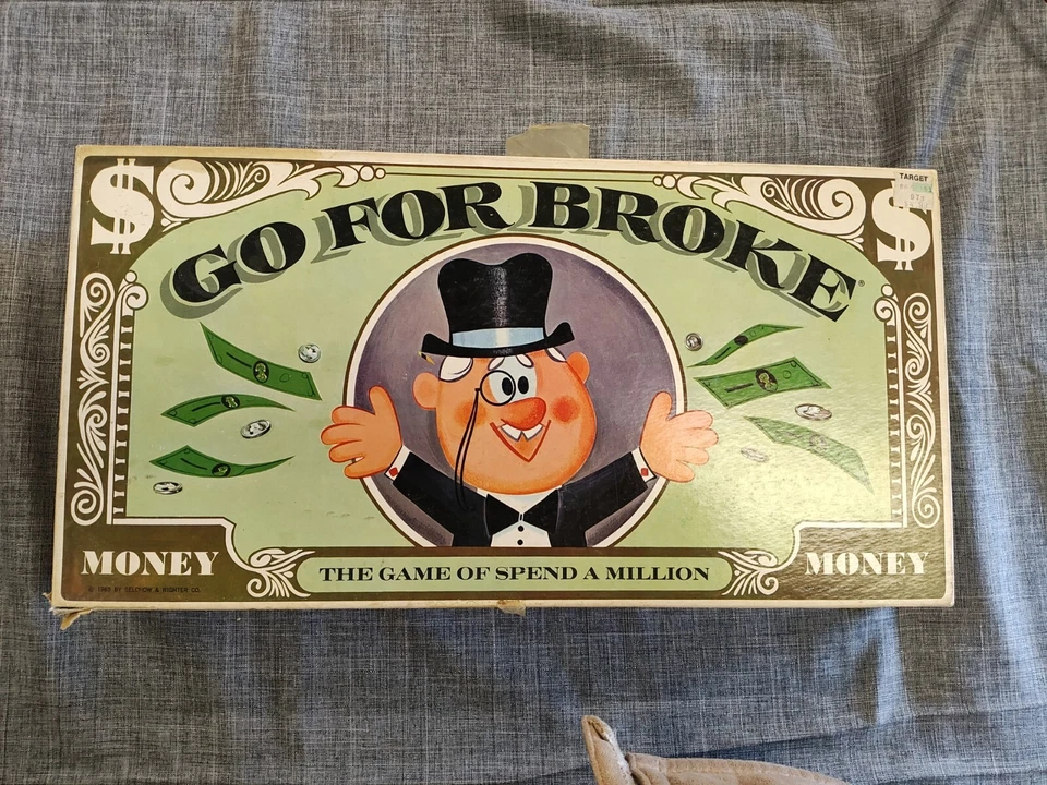 Selchow & Righter Co Go For Broke Spend a Million Vintage Board Games *In Box* - Image 2 of 4
