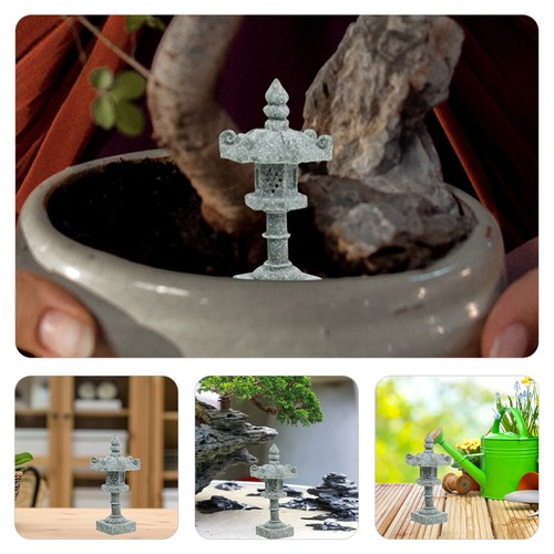 2 Stück Japanische Zen Garten Dekoration Turm Leuchte Wohnzimmer Deko Zimmer - Bild 5 von 5