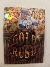 2022 Chronicles Gold Rush Freddie Freeman #GR12 SSP Prizm Los Angeles Dodgers
